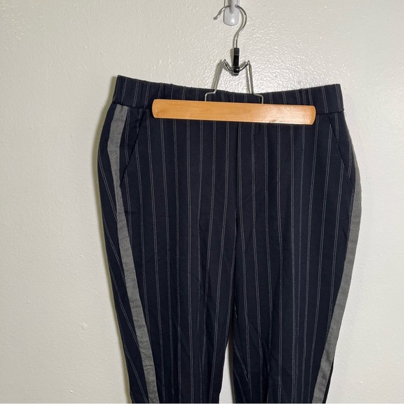 Zara Trafaluc Collection Pull On Slim Pant Navy Stripes XS - Picture 2 of 9